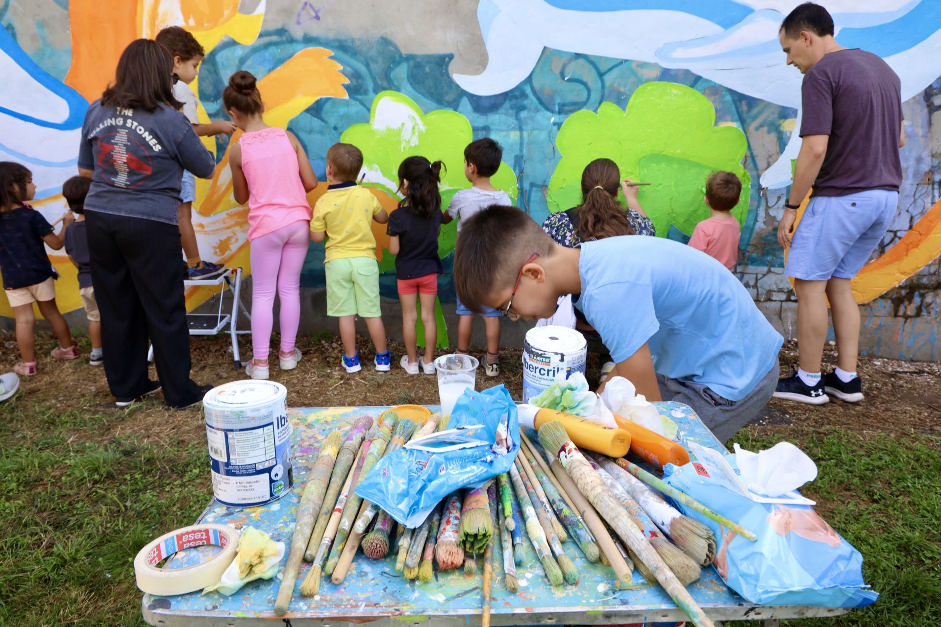 El nuevo mural de San Pedro Regalado-Viveros en imágenes