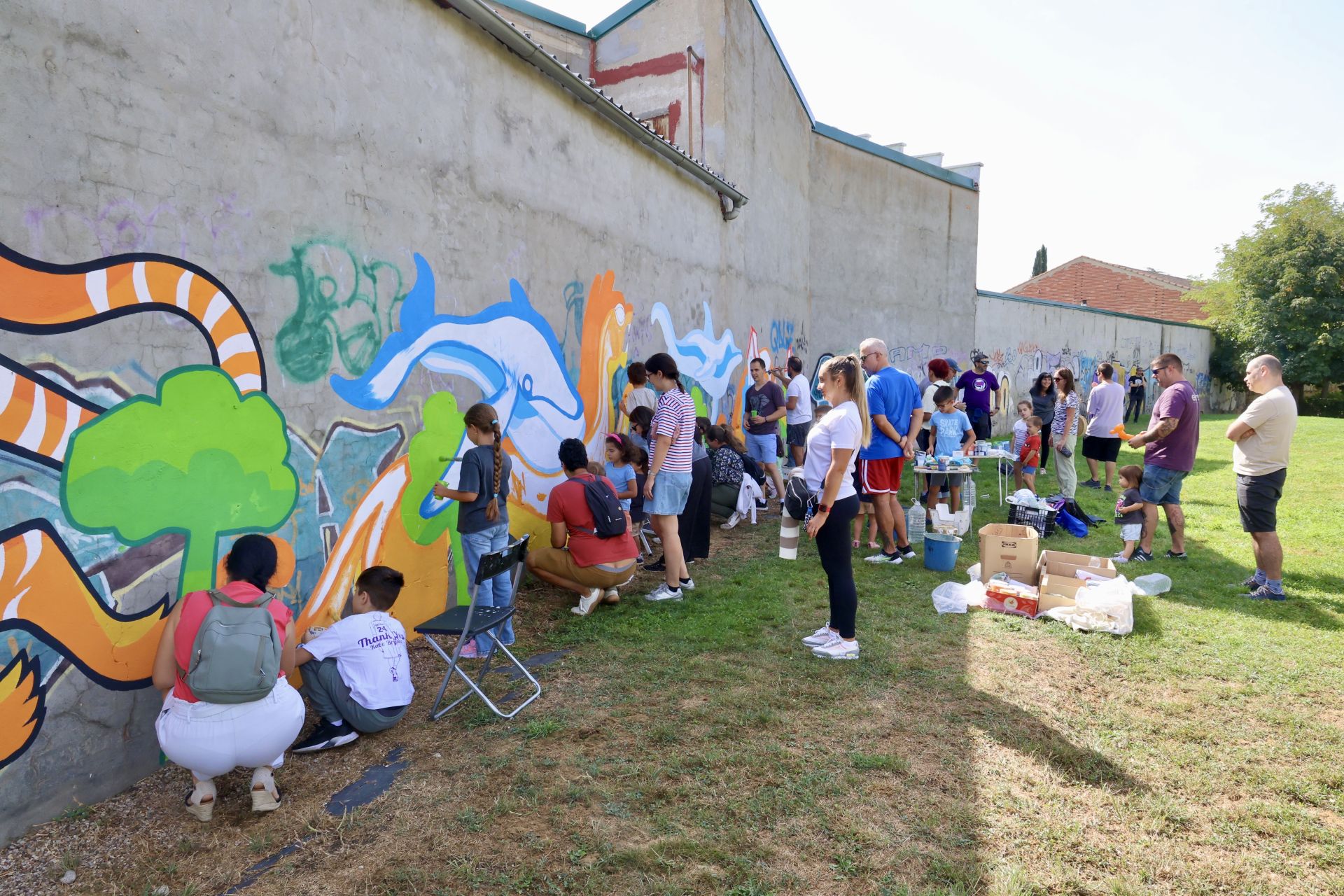 El nuevo mural de San Pedro Regalado-Viveros en imágenes