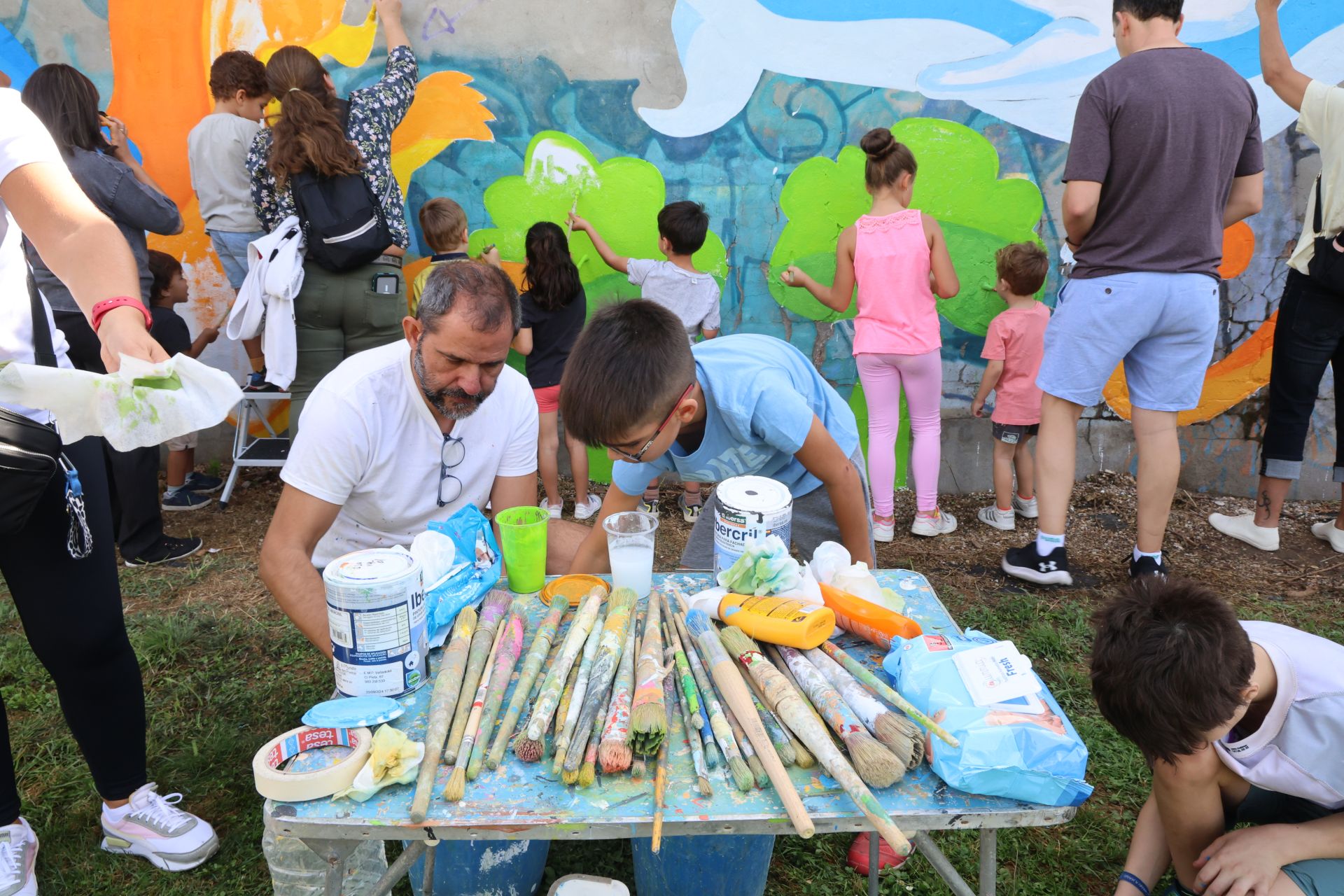 El nuevo mural de San Pedro Regalado-Viveros en imágenes