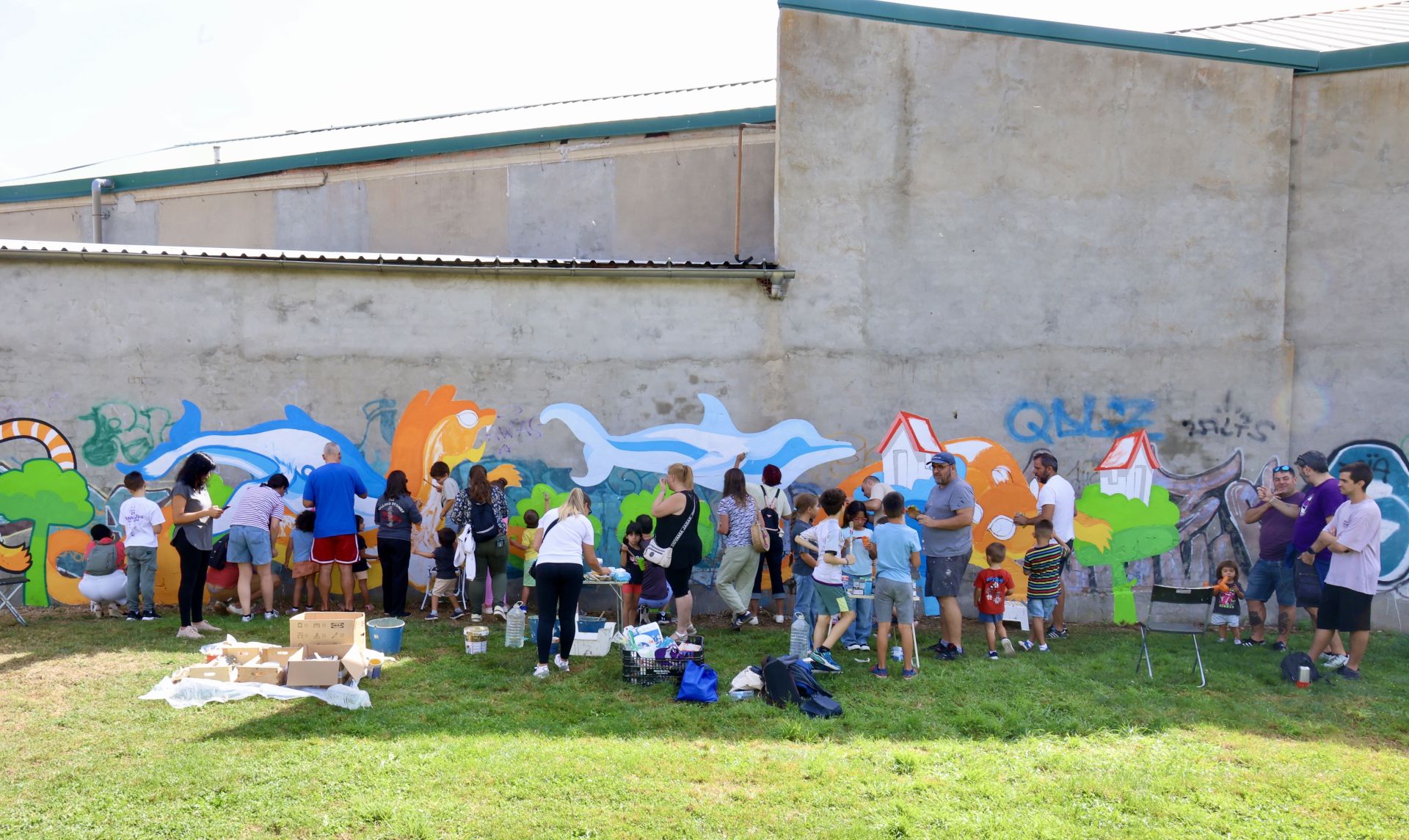 El nuevo mural de San Pedro Regalado-Viveros en imágenes
