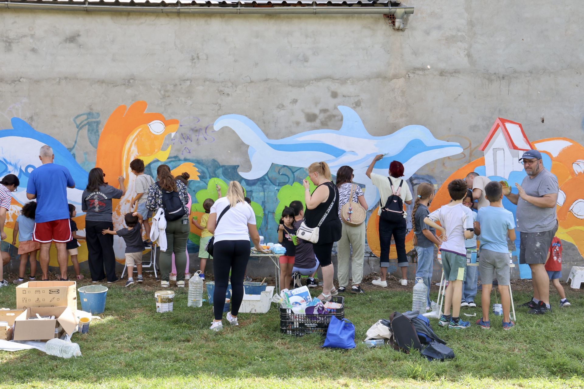 El nuevo mural de San Pedro Regalado-Viveros en imágenes