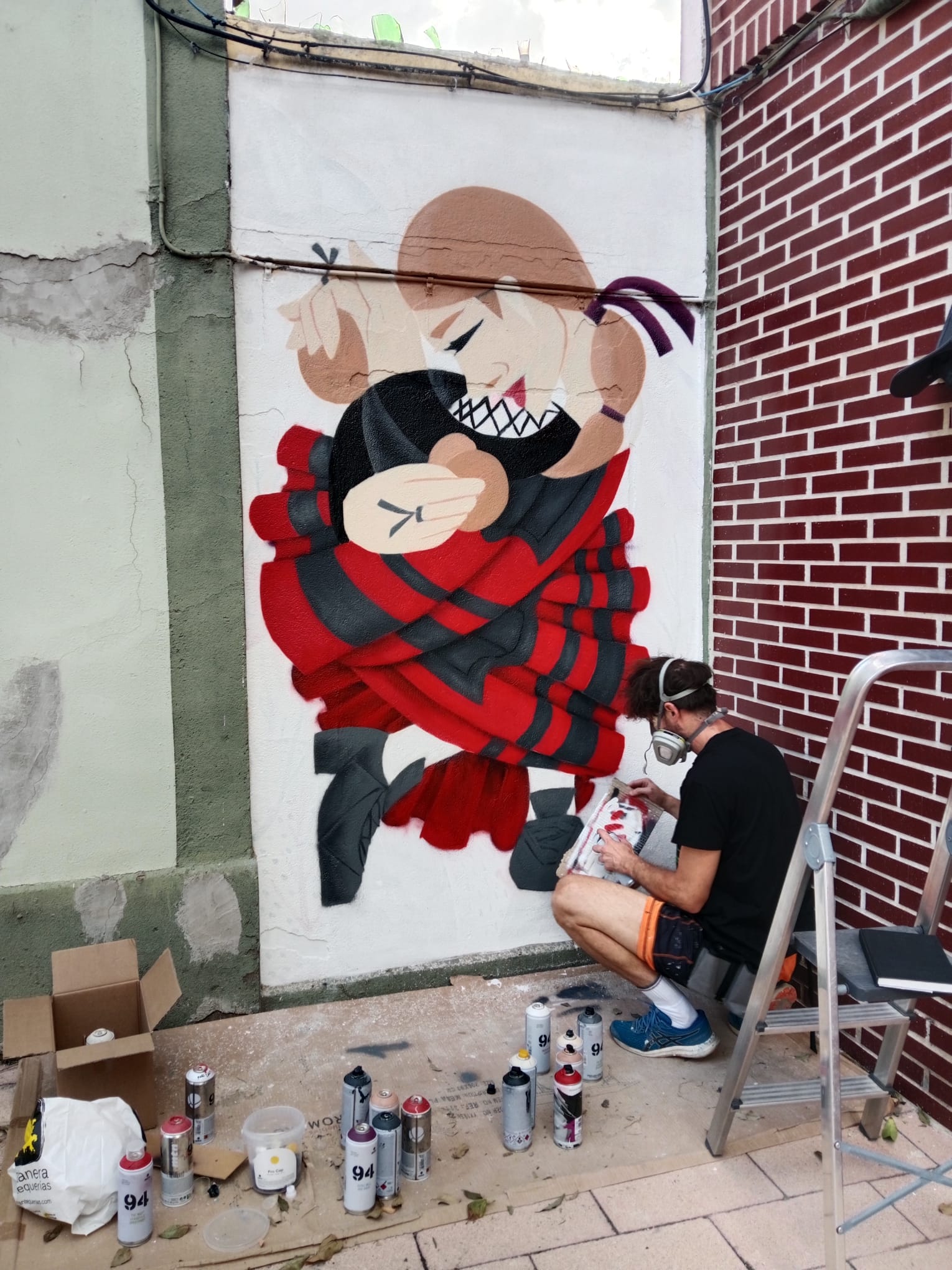 El nuevo mural de San Pedro Regalado-Viveros en imágenes