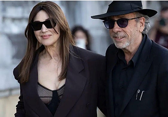 Tim Burton y Monica Bellucci, en una imagen de archivo.