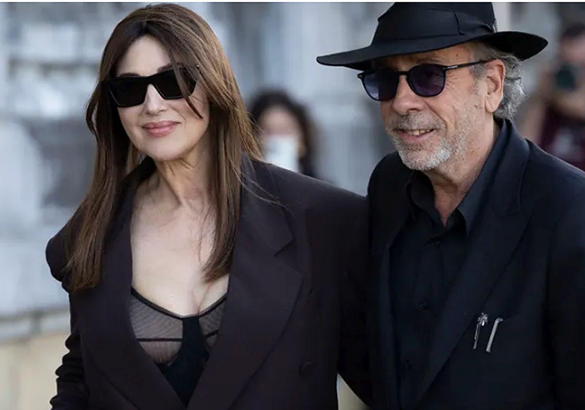 Tim Burton y Monica Bellucci, en una imagen de archivo.
