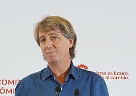 Carlos Martínez, en el Comité Autonómico del PSOE este sábado.