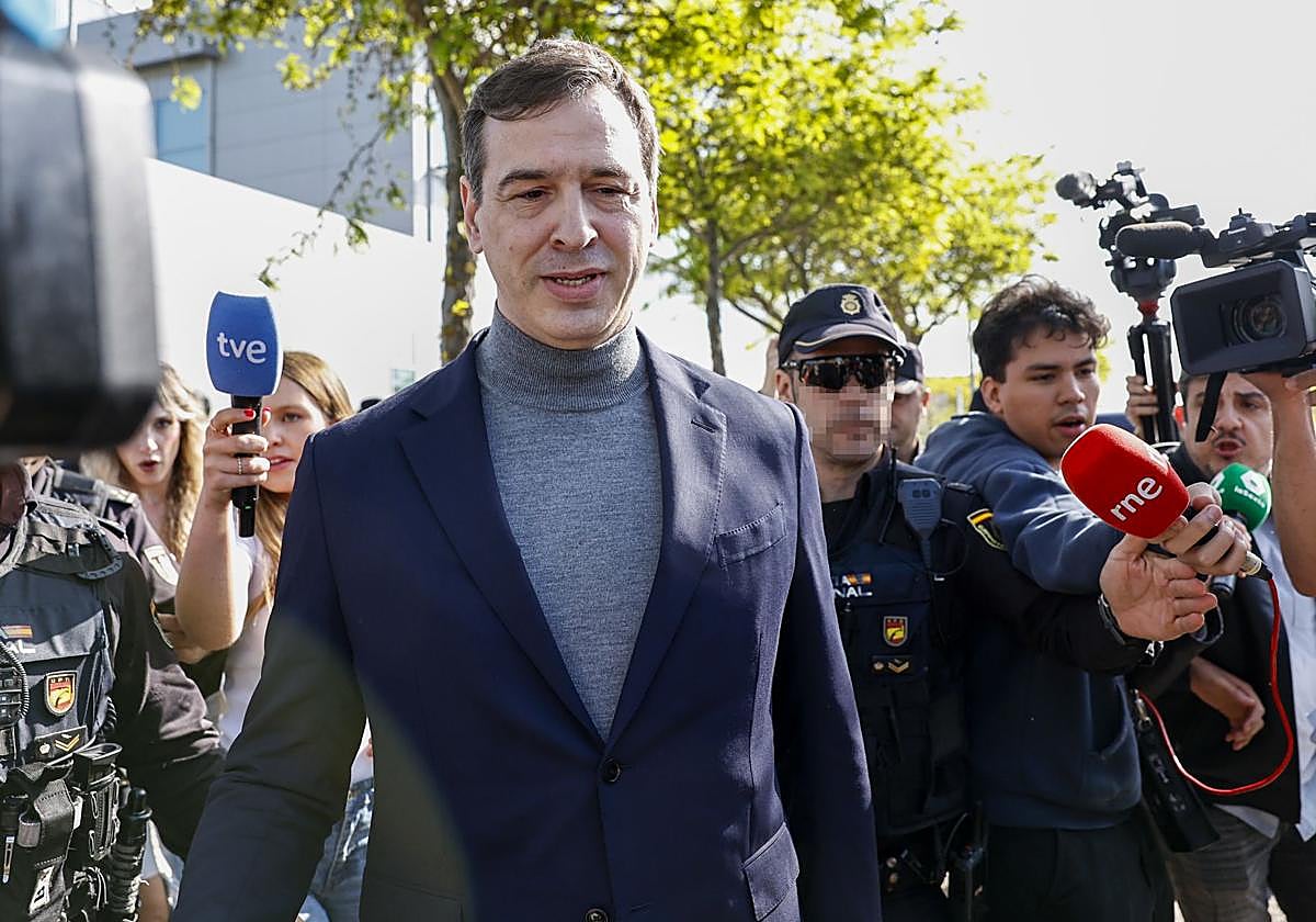 David Sánchez, hermano del presidente del Gobierno en una comparecencia ante el juzgado..