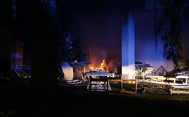Incendio en una residencia de ancianos en La Rubia el lunes por la noche.