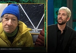 Carlos Soria, durante su conexión con La Revuelta.