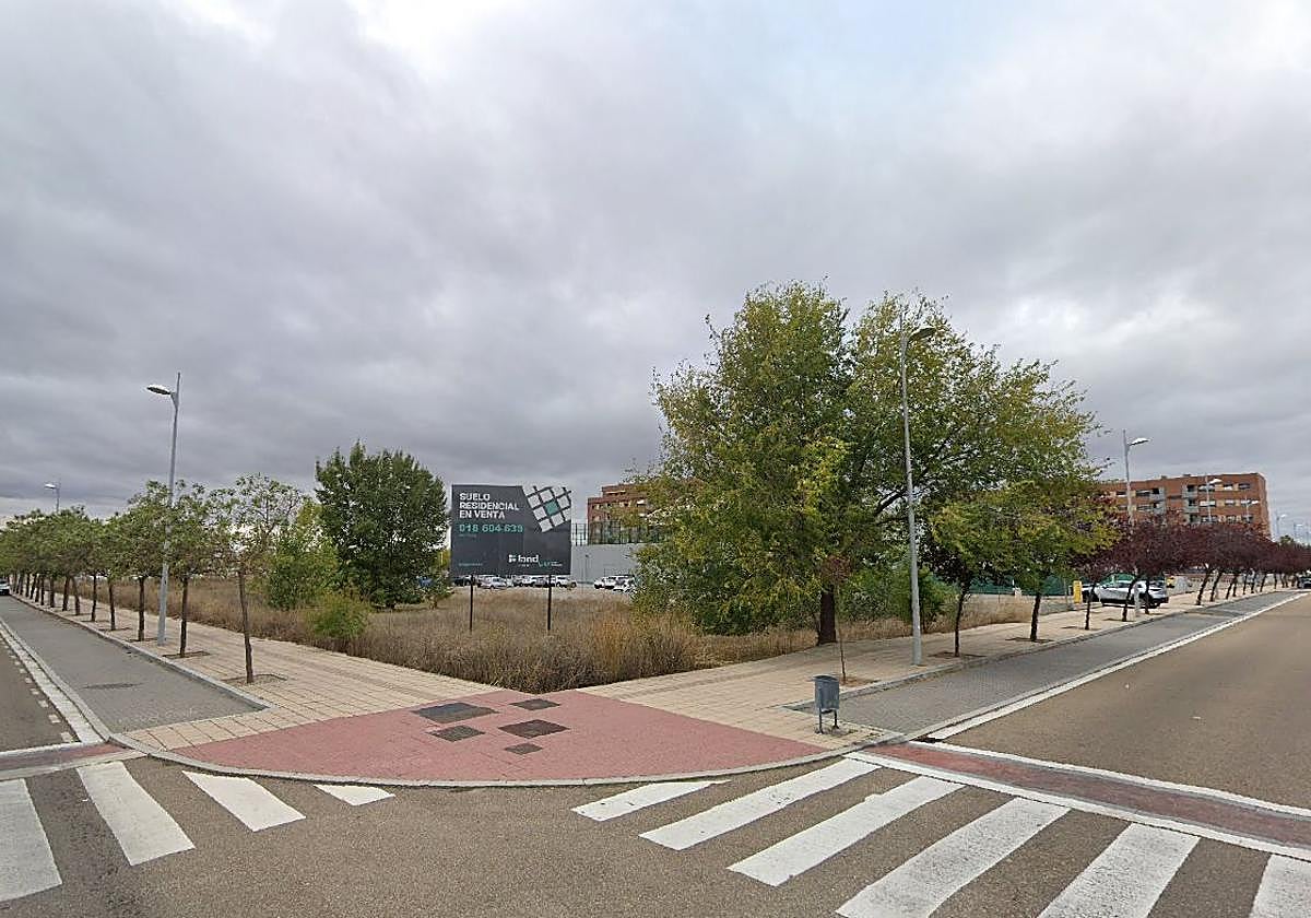 Intersección entre las calles Cometa y de la Cosmología, donde se levantarán los bloques.
