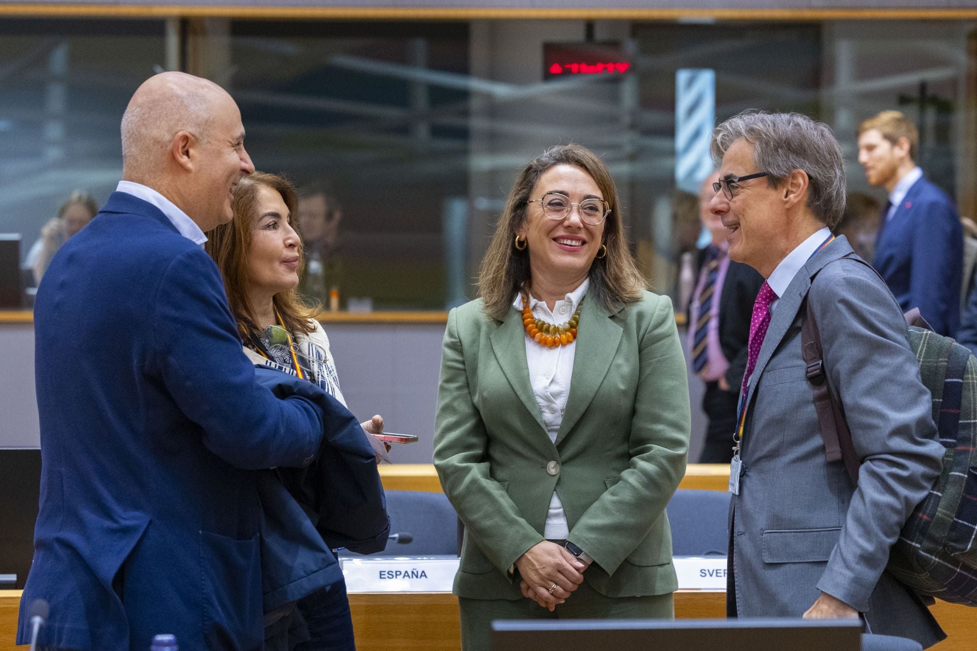 La Consejera de Agricultura, Ganadería y Desarrollo Rural en la reunión del Consejo Europeo de Agricultura y Pesca en Bruselas.