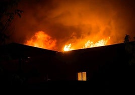 Incendio en una nave de Ciudad Rodrigo.