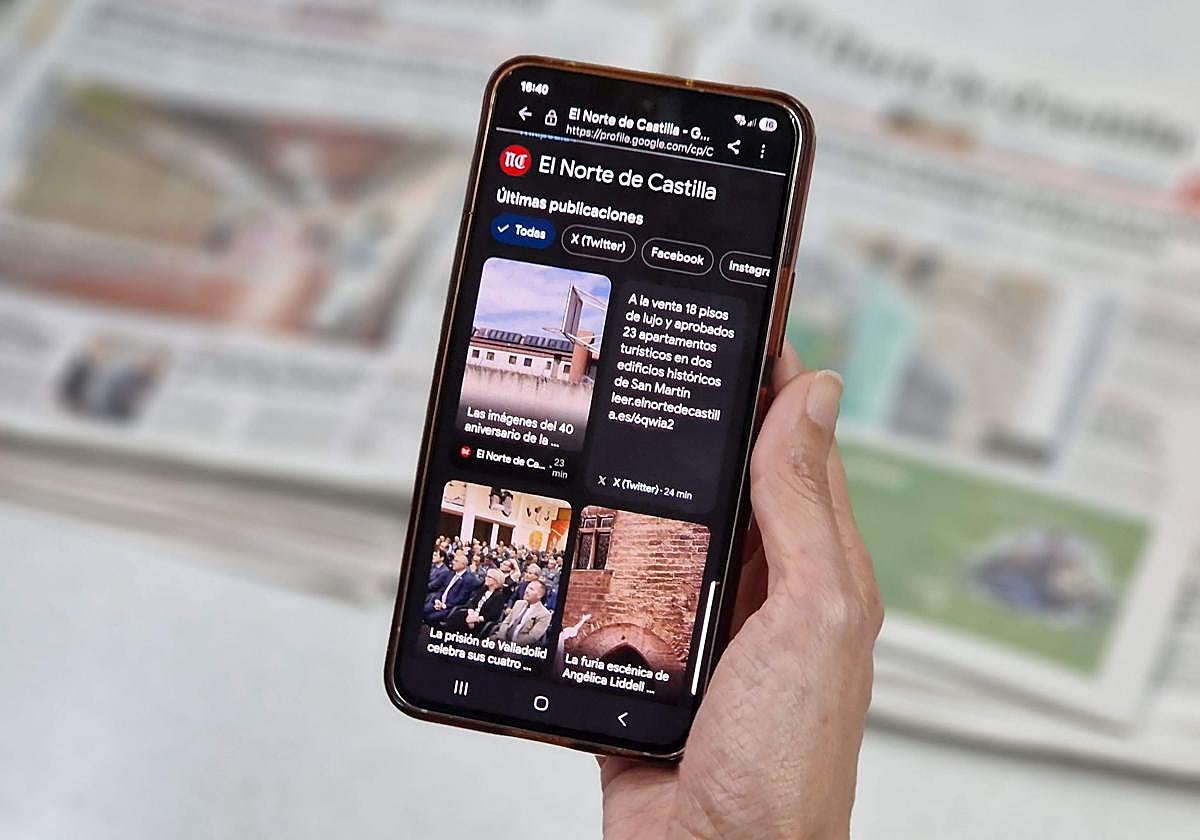 Página de Google mostrando el perfil de El Norte de Castilla.