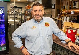 Alberto Villegas, en el restaurante San Remo.