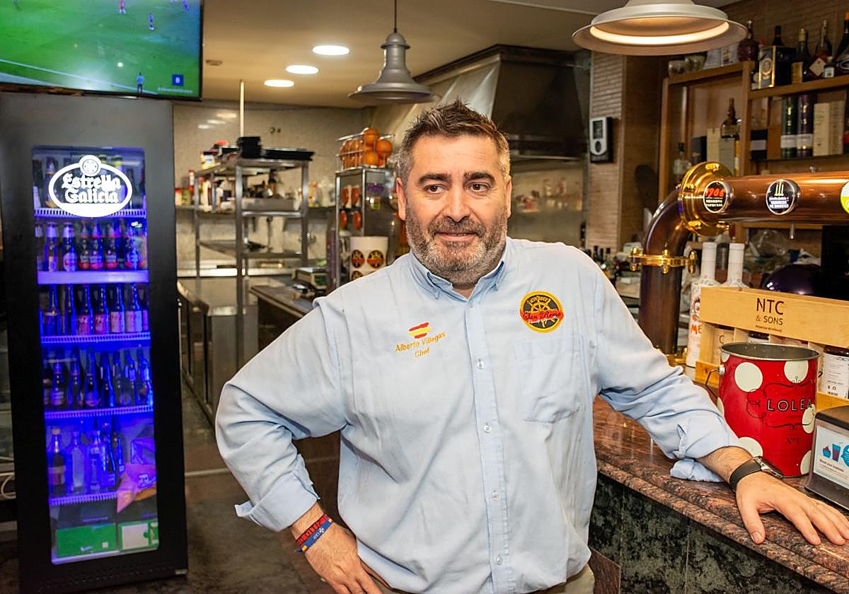Alberto Villegas, en el restaurante San Remo.