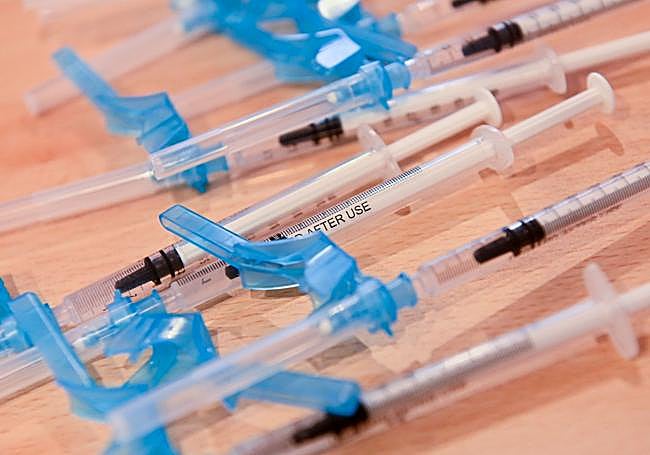 Inyectables de la vacuna en la campaña antigripal pasada.