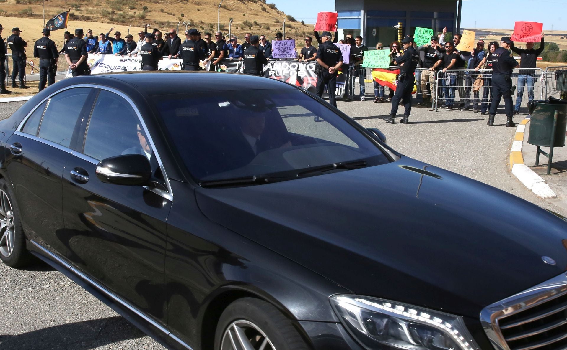 Protesta en la cárcel de Segovia contra Grande-Marlaska