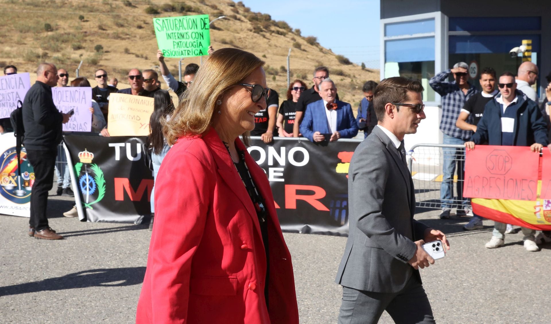 Protesta en la cárcel de Segovia contra Grande-Marlaska
