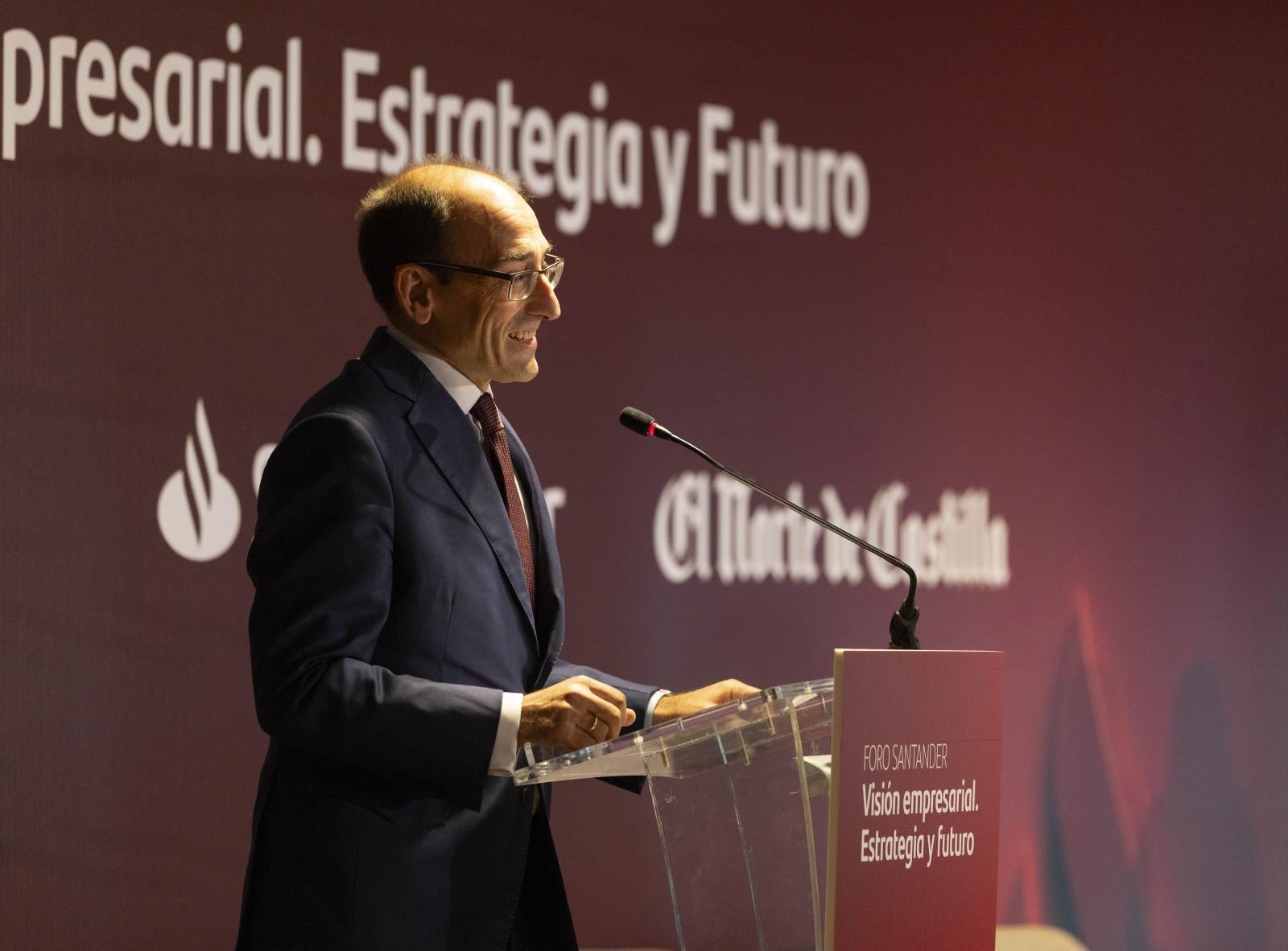 Asistentes al Foro Santander &#039;Visión empresarial, estrategia y futuro&#039;