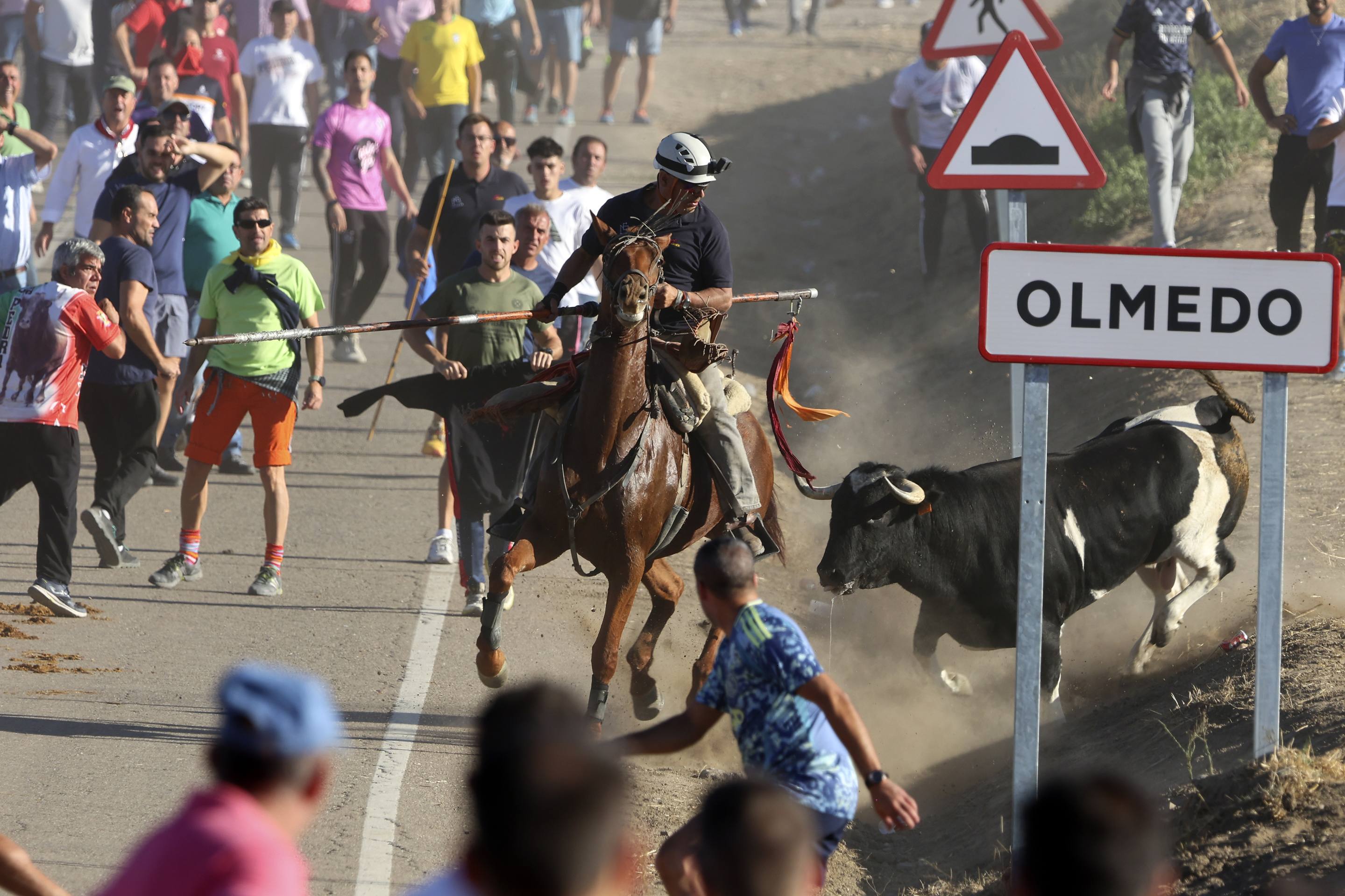 El encierro en Olmedo, en imágenes