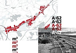 La autovía A-62, en el entorno de Hyslabor, Copaboca y El Montico, el más complejo de este proyecto.