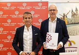 Leandro Roldán y Juan José Raya, este lunes.