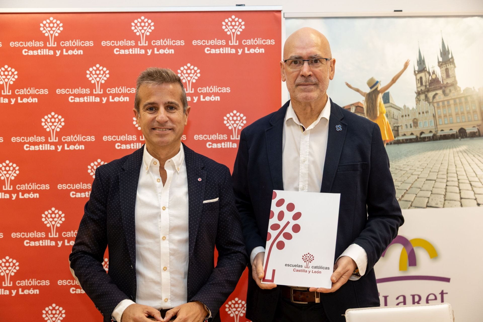 Leandro Roldán y Juan José Raya, este lunes.