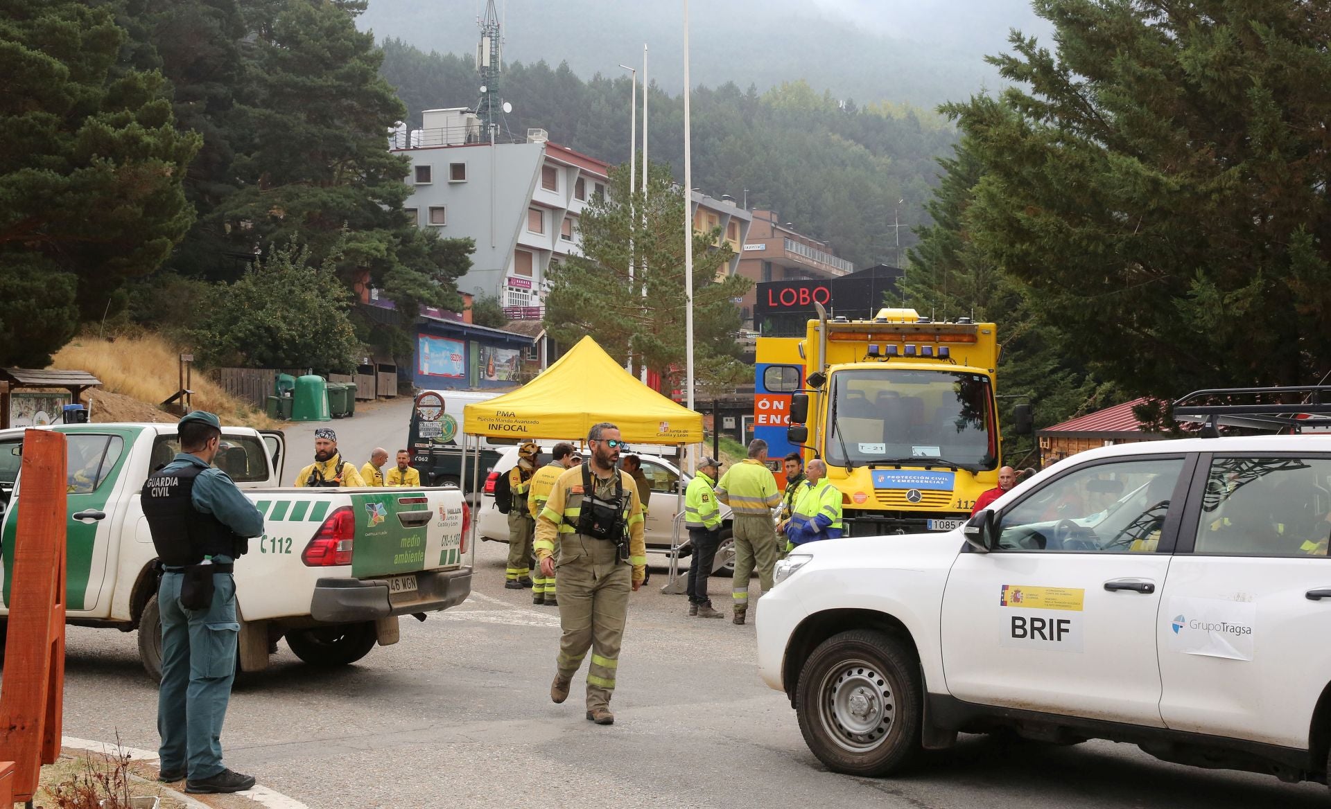 El incendio en el nordeste, en imágenes