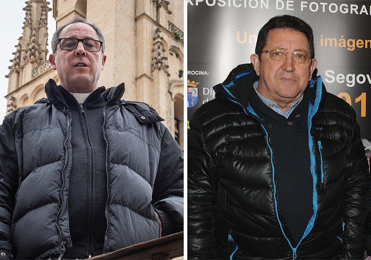 Rafae de Arcos, deán de la Catedral, y el periodista Antonio García Rivilla.