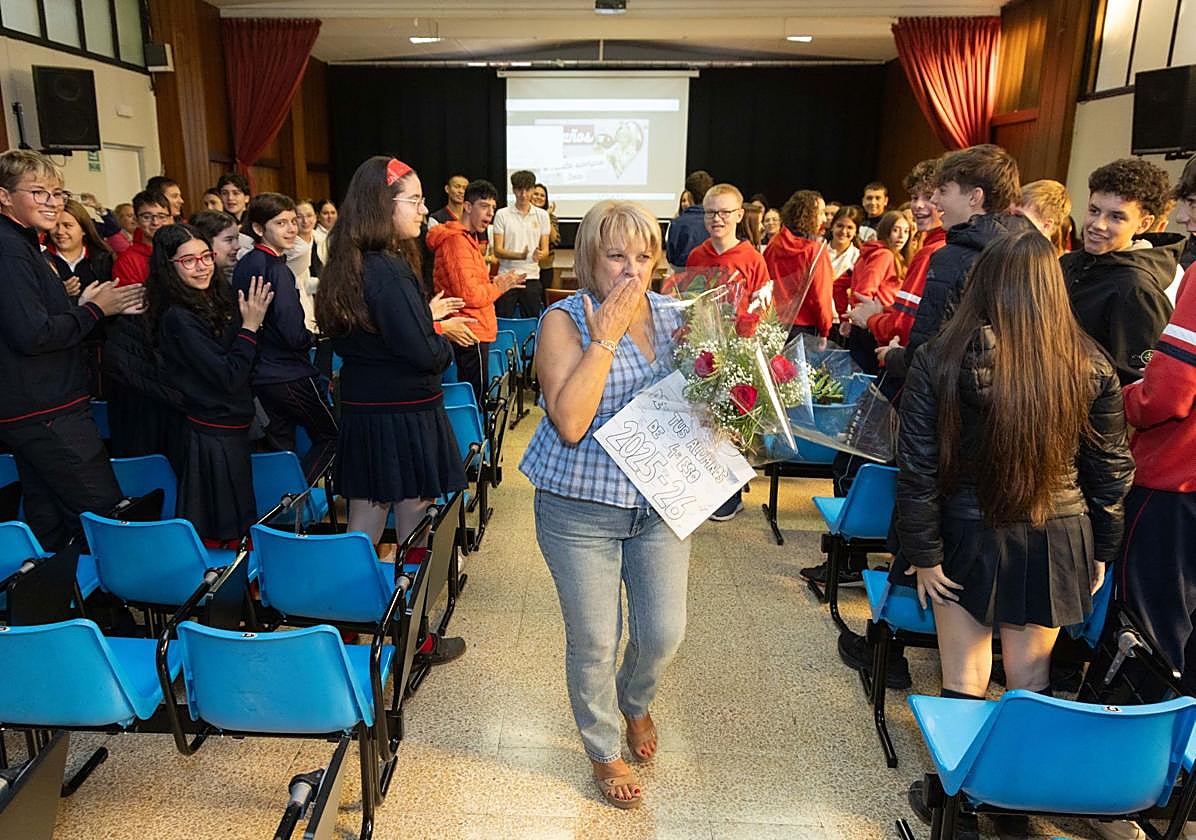 Las imágenes de la jubilación de &#039;Sela&#039;, el alma del colegio Huelgas Reales