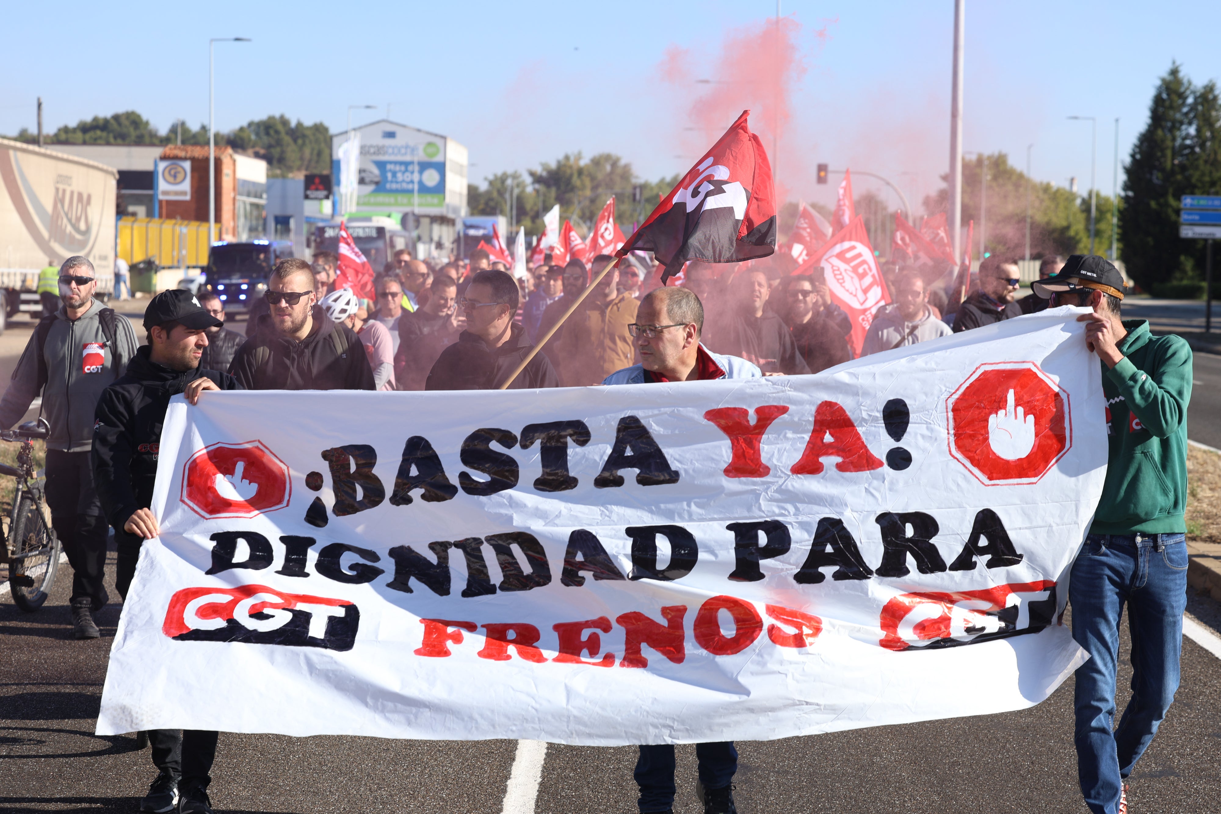 La manifestación de Frenos y Conjuntos en imágenes