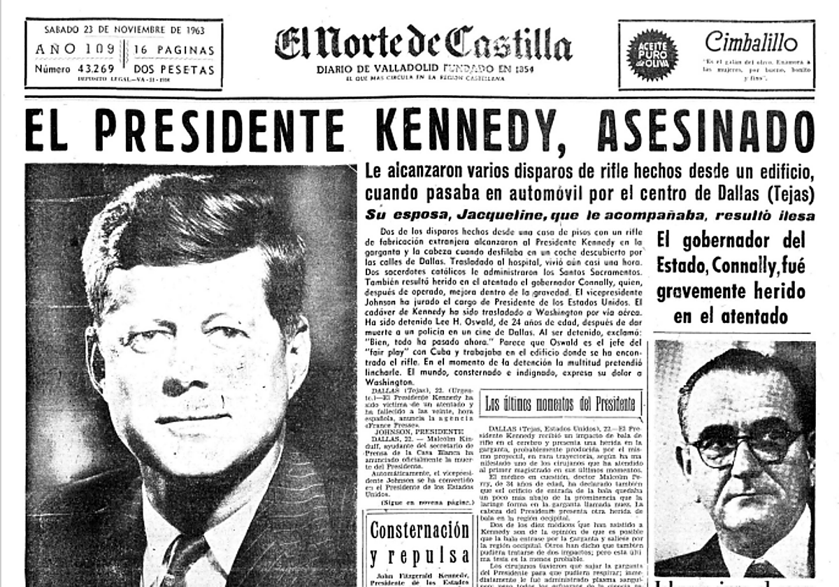 El presidente Kennedy, asesinado
