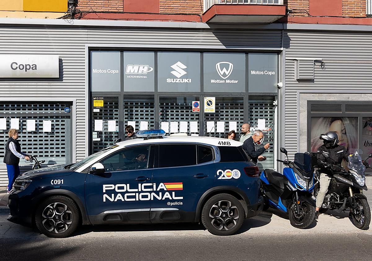 Concesionario de Motos Copa que ha cerrado por sorpresa en Valladolid.