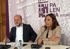 Carlos Hernández y Miriam Andrés, durante la presentación de las líneas del presupuesto.