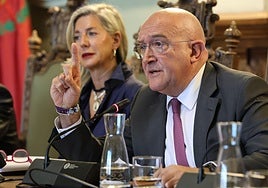 El alcalde, Jesús Julio Carnero, el pasado lunes durante el pleno municipal.