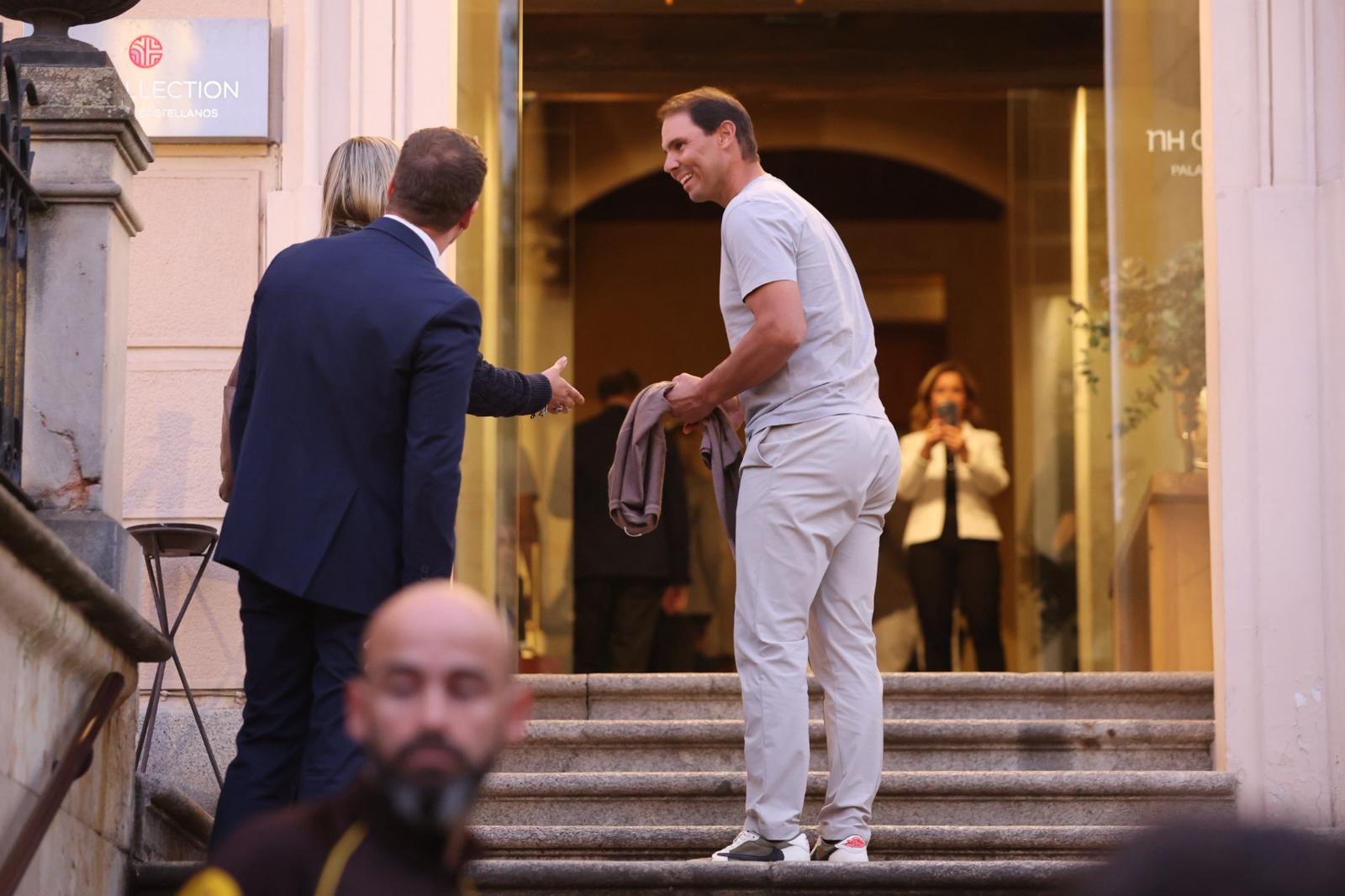 La llegada de Rafa Nadal a Salamanca, en imágenes