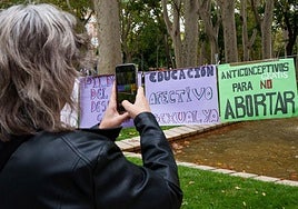 Acción en favor del derecho al aborto.