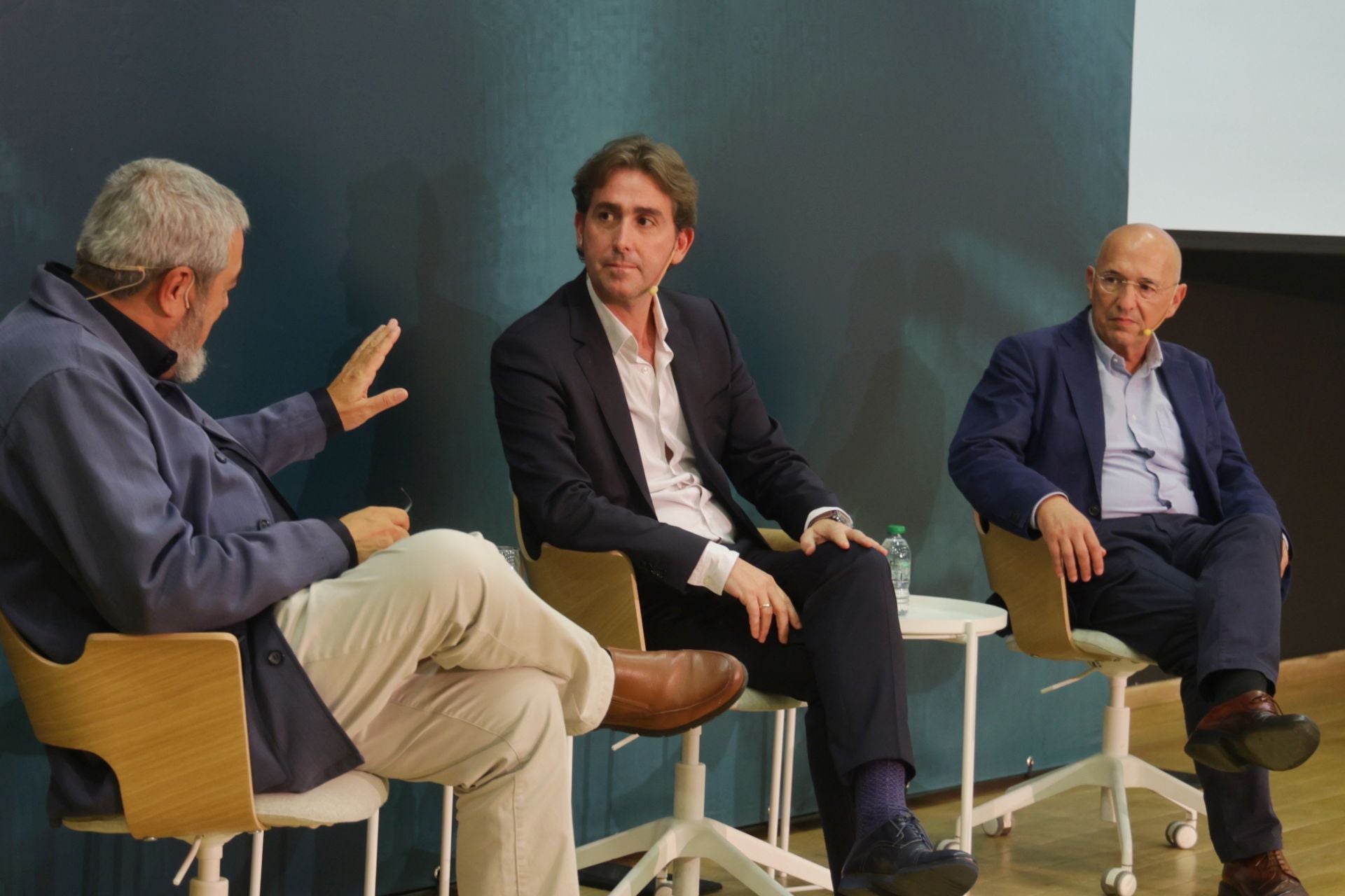 David Taberna y José Gabriel Mújica, director y exdirector, respectivamente, de El Diario Vasco.