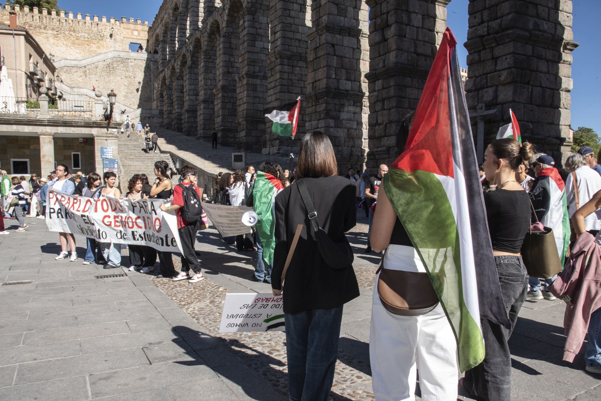 Las manifestaciones en Segovia por Gaza, en imágenes