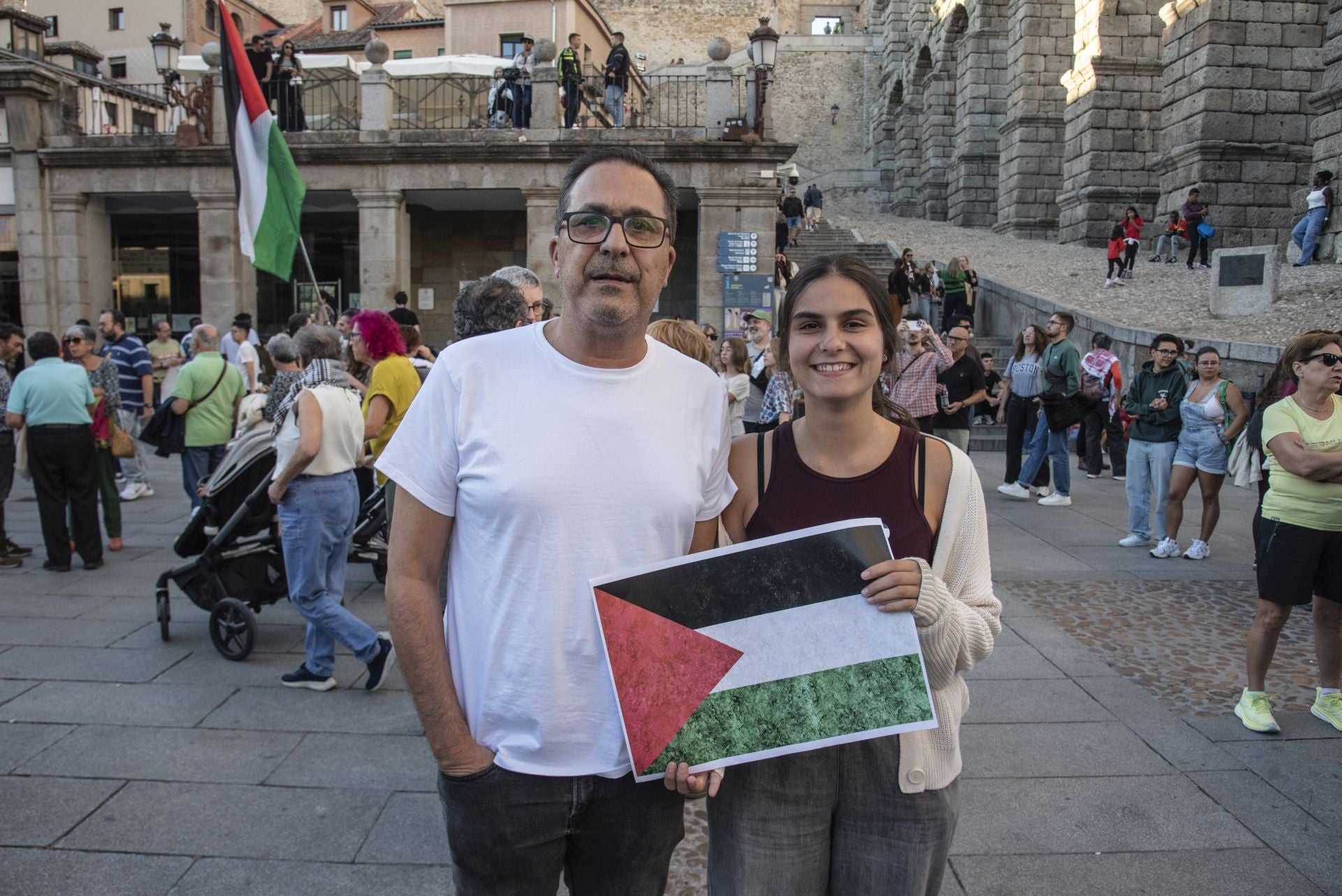 Las manifestaciones en Segovia por Gaza, en imágenes