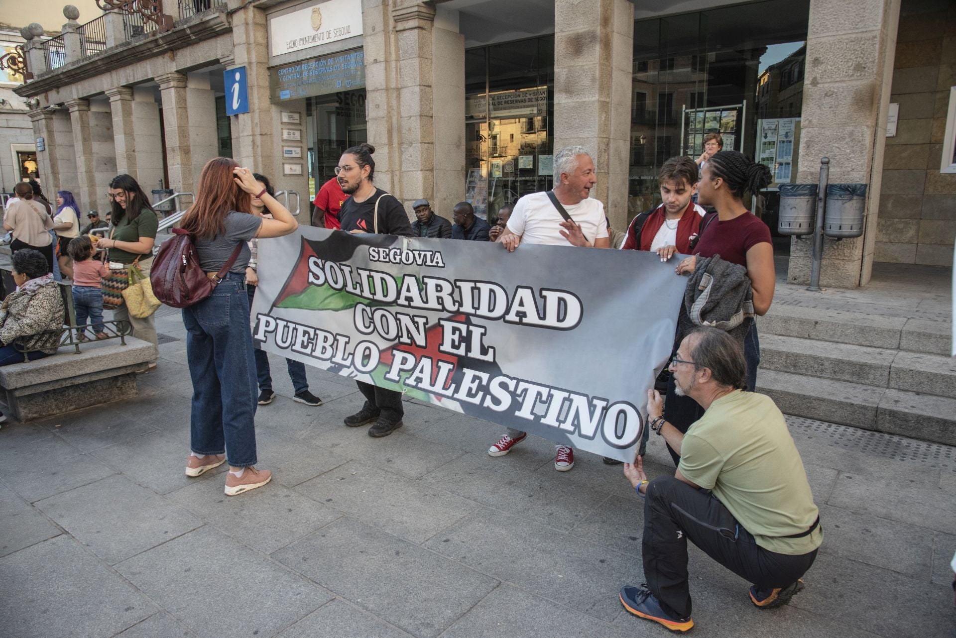 Las manifestaciones en Segovia por Gaza, en imágenes