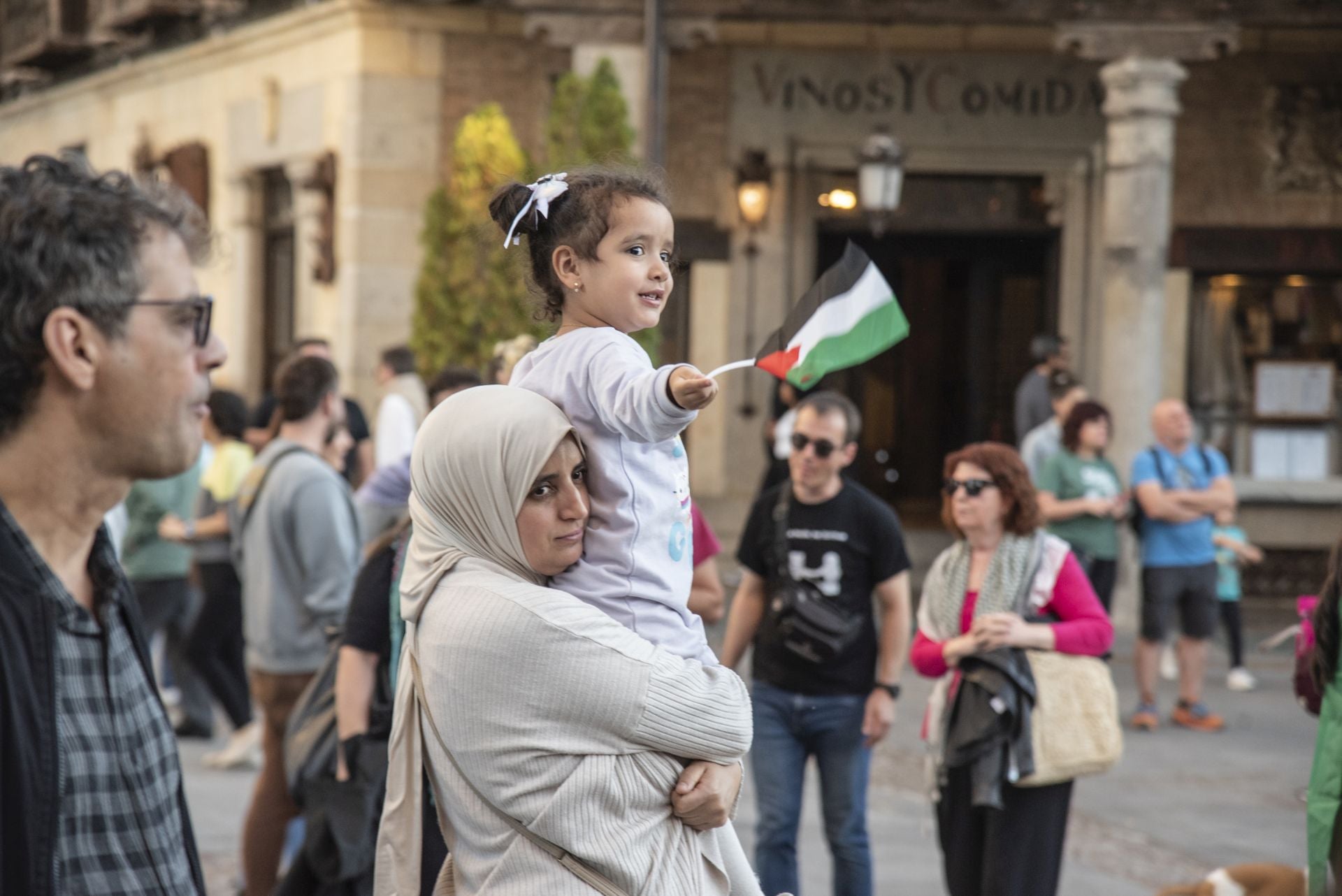 Las manifestaciones en Segovia por Gaza, en imágenes