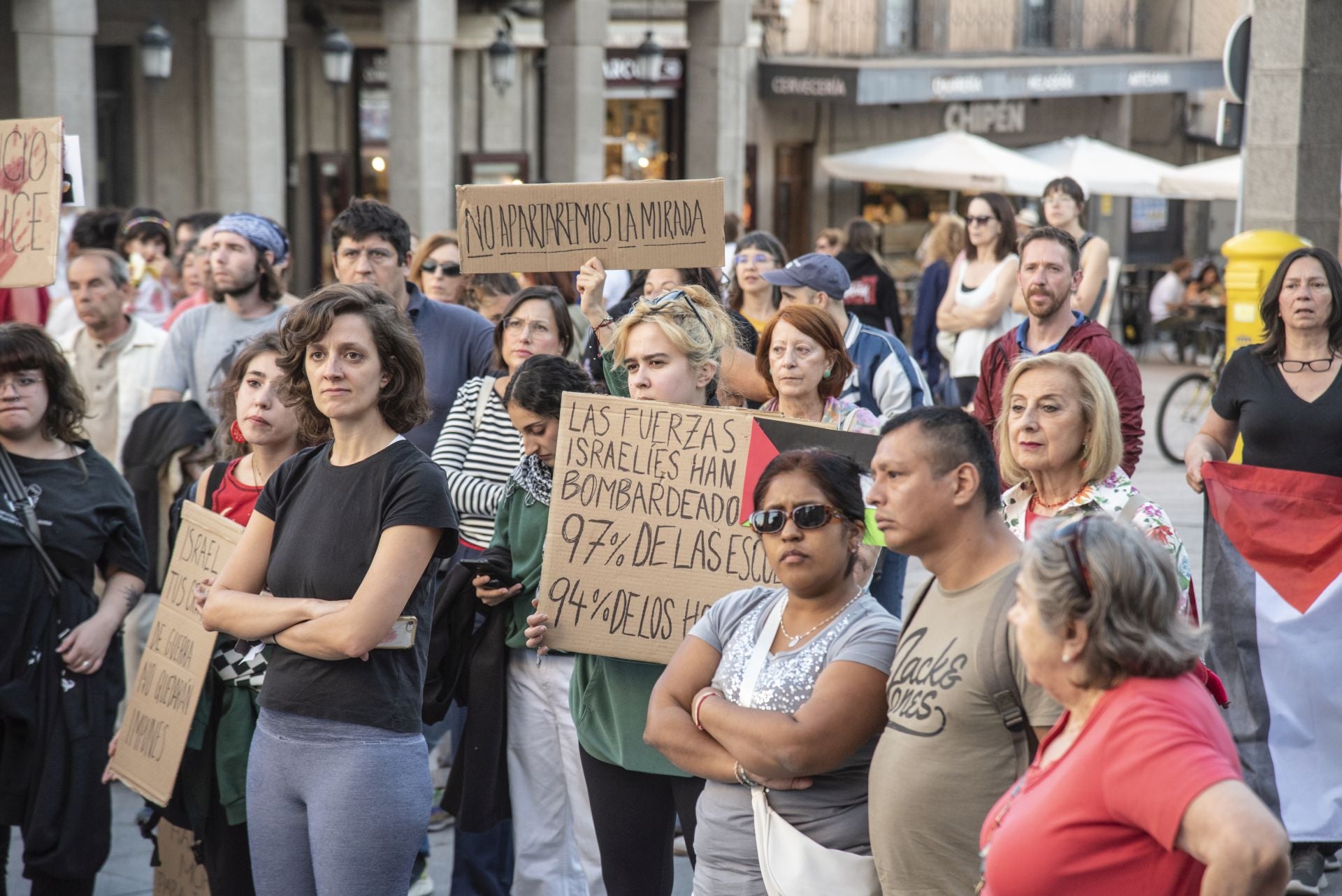 Las manifestaciones en Segovia por Gaza, en imágenes
