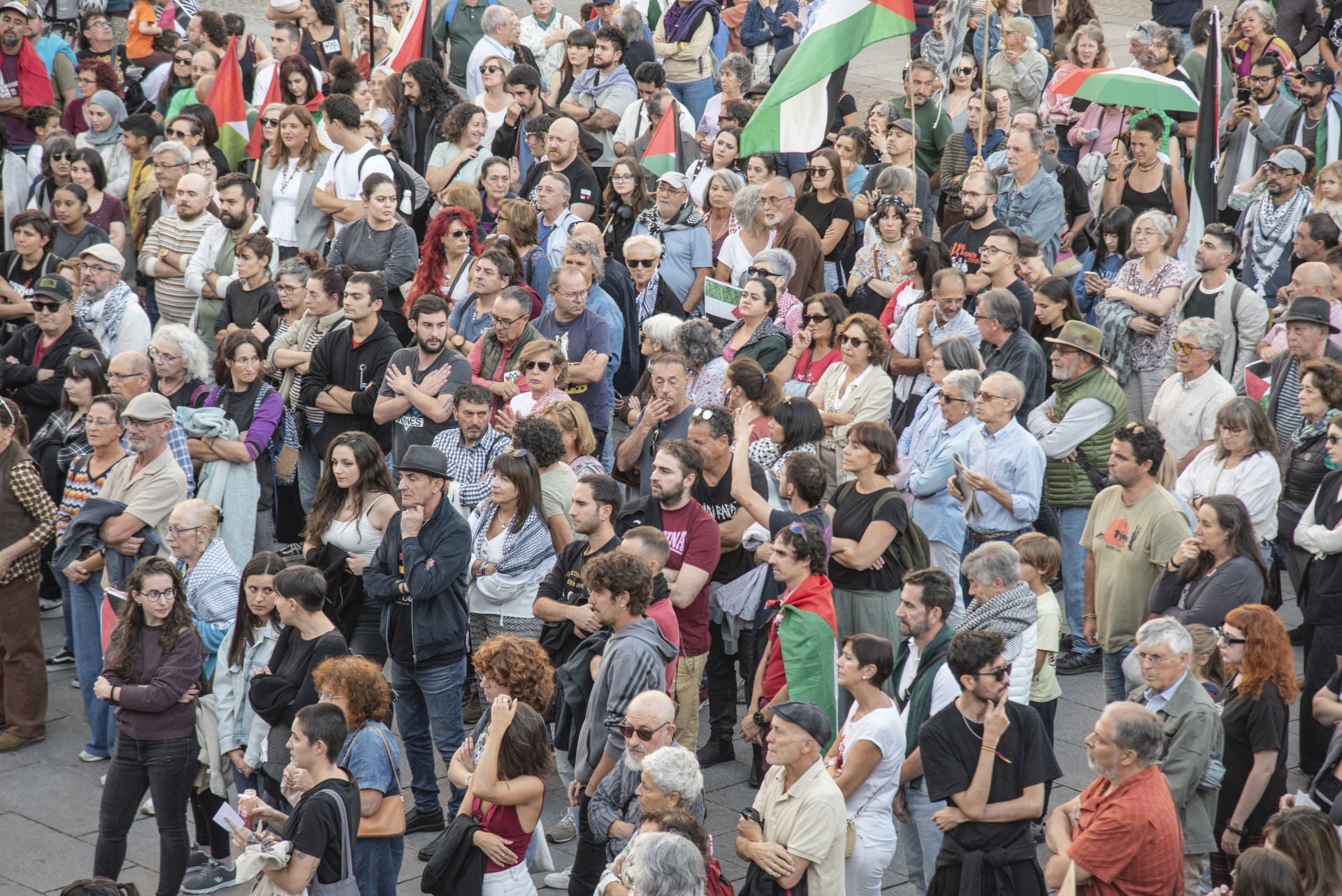 Las manifestaciones en Segovia por Gaza, en imágenes