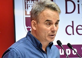 Comparecencia del portavoz socialista en la Diputación de Segovia, Máximo San Macario.