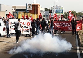 Movilizaciones en la calle, esta semana, de trabajadores de la factoría de Valladolid