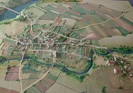 La maqueta que se expone en el Museo de Valladolid y que muestra la ciudad hace casi mil años.