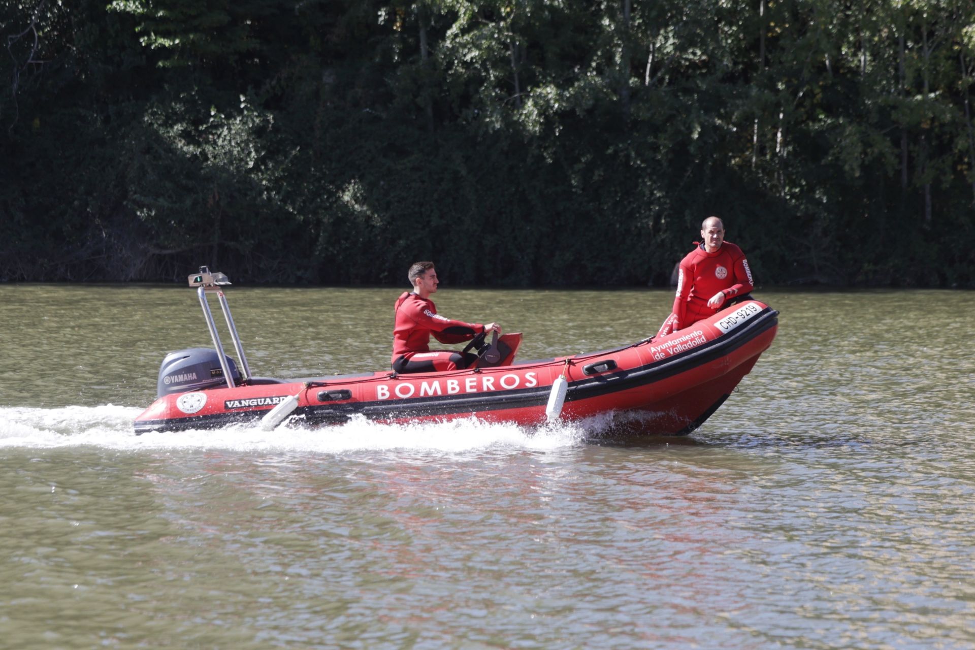 Las imágenes del dispositivo de búsqueda en el Pisuerga