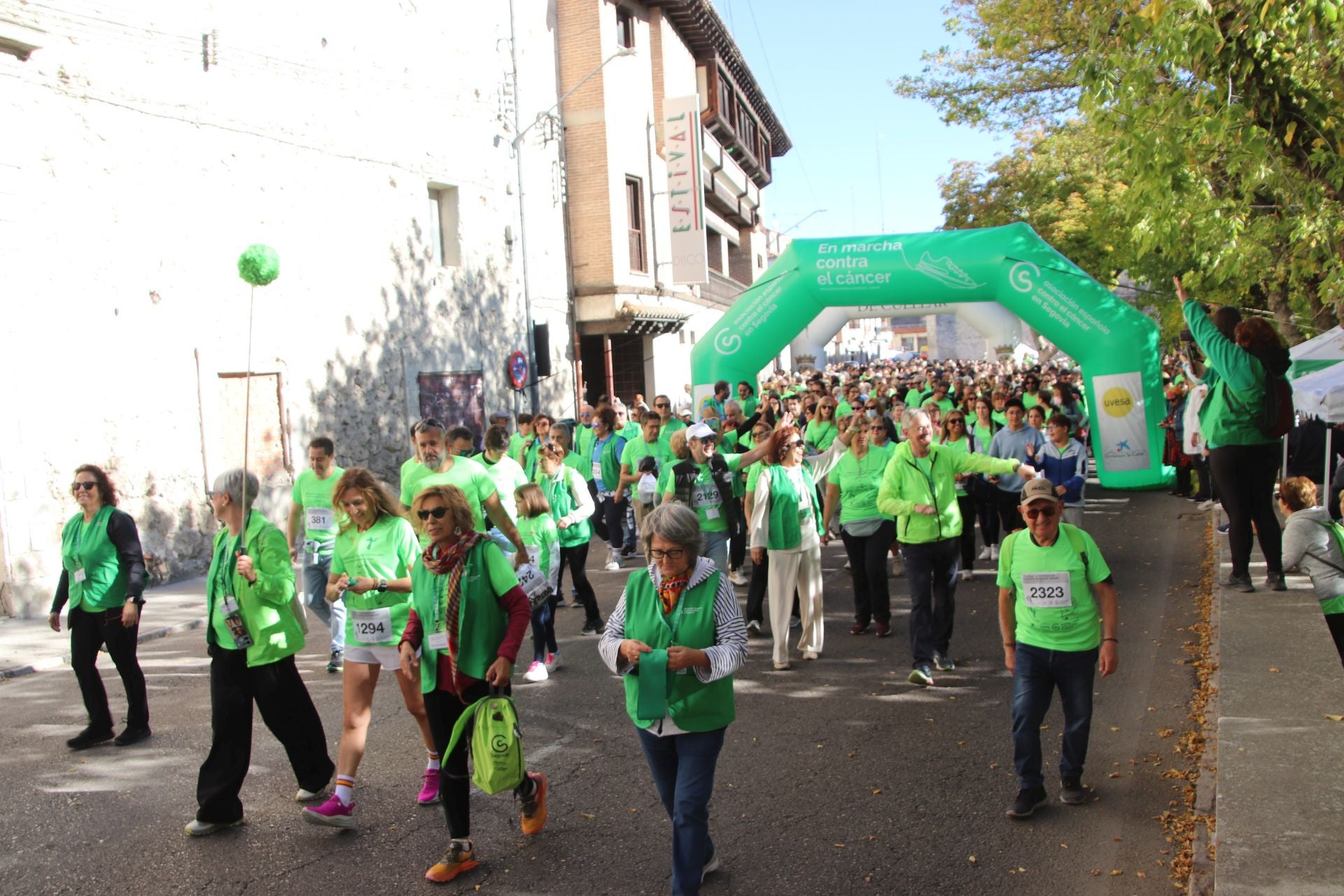 Fotografías de la marcha contra el cáncer en Cuéllar