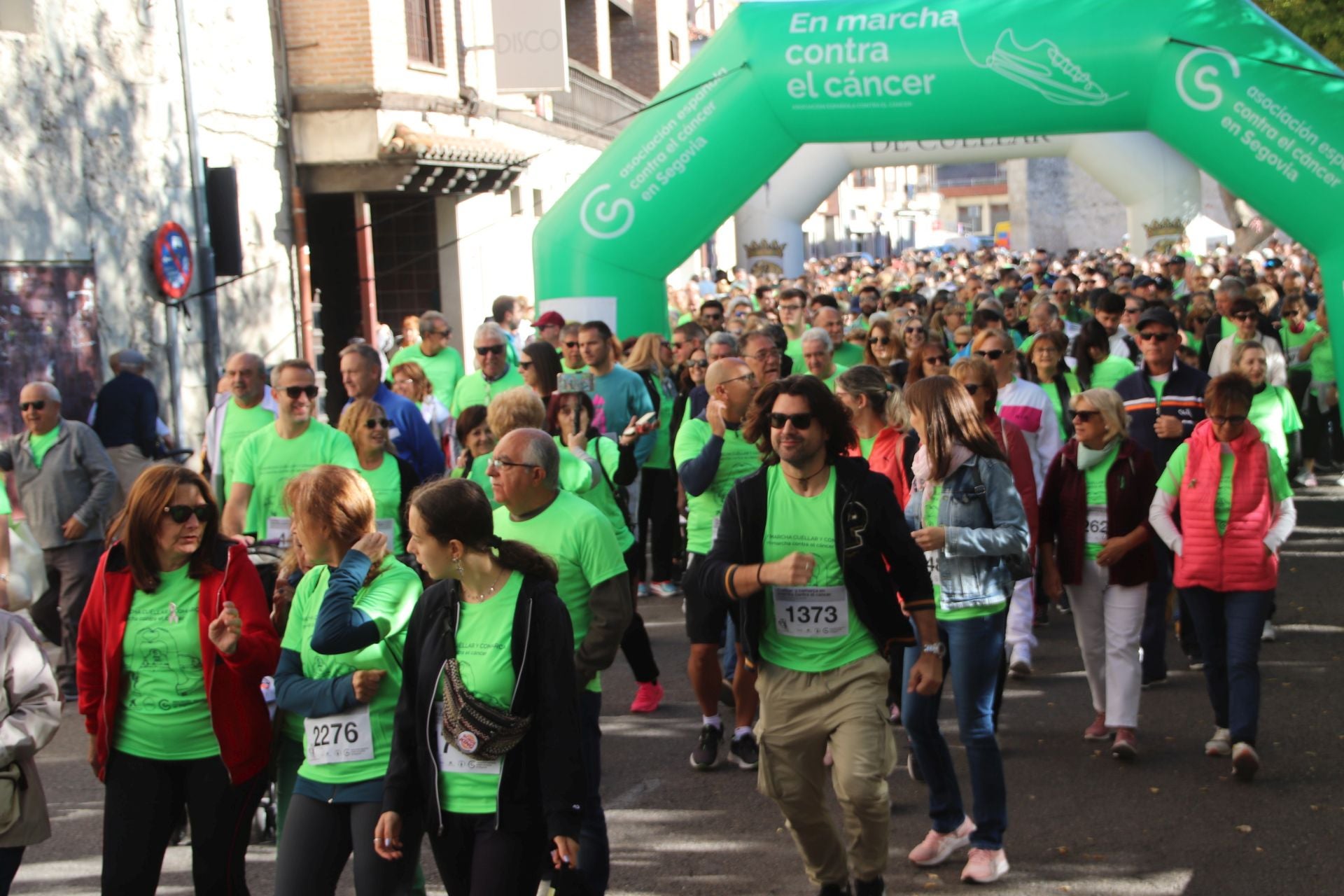 Fotografías de la marcha contra el cáncer en Cuéllar