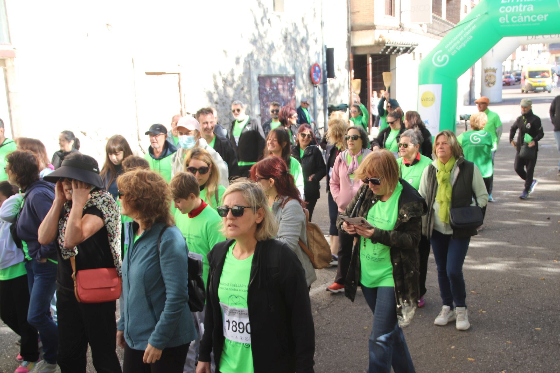 Fotografías de la marcha contra el cáncer en Cuéllar